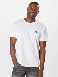 ALPHA INDUSTRIES T-Shirt schwarz/weiß
