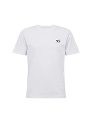 ALPHA INDUSTRIES T-Shirt schwarz/weiß