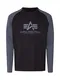 ALPHA INDUSTRIES Shirt schwarz / grau