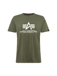 ALPHA INDUSTRIES T-Shirt oliv/wei