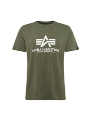 ALPHA INDUSTRIES T-Shirt oliv/wei