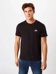 ALPHA INDUSTRIES T-Shirt schwarz/weiß