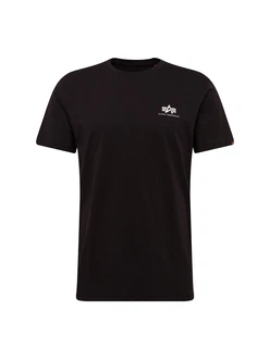ALPHA INDUSTRIES T-Shirt schwarz/weiß