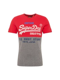 Superdry Shirt grau / rot