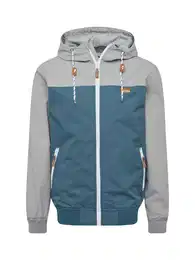 Jacke 'Auf Deck' pastellblau / grau