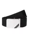 Calvin Klein Pas ''''4CM ADJ. WEBBING PLAQUE BELT''''  črna