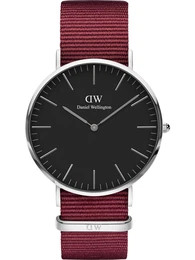 Uhr ''''Classic Roselyn'''' rotviolett / schwarz / silber