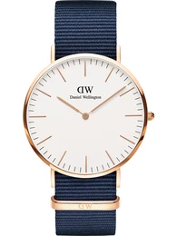 Uhr ''''Classic 40 Bayswater DW00100275'''' navy / rosegold