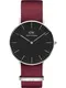 Daniel Wellington Uhr Classic 36 Roselyn DW00100274 feuerrot / schwarz / silber