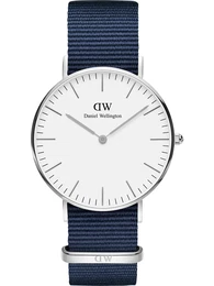 Uhr navy / silber / weiß