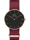 Daniel Wellington Uhr ''''Classic 36 Roselyn'''' rosegold / feuerrot / schwarz