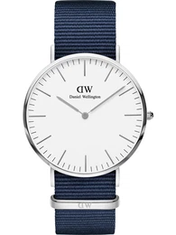 Uhr navy / silber / weiß