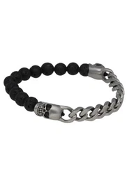 FIRETTI Armband grau / schwarz
