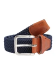 JACK & JONES Gürtel 'JACSPRING' blau/braun/silber