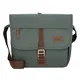 JACK WOLFSKIN Umhängetasche ''''Camden Town'''' dunkelgrau / braun / silber