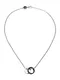 DIESEL Kette ''''Double Pendant'''' schwarz / silber