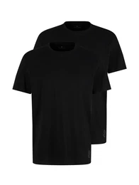 T-Shirt hellgrau / schwarz