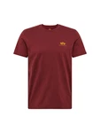 ALPHA INDUSTRIES T-Shirt curry/feuerrot
