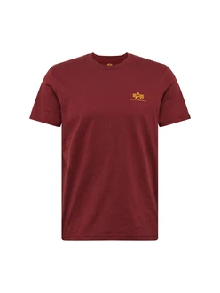 ALPHA INDUSTRIES T-Shirt curry/feuerrot