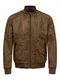 Only & Sons Kunstleder Jacke cognac
