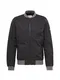 TOM TAILOR DENIM Bomberjacke graumeliert / schwarz