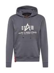 ALPHA INDUSTRIES Sweatshirt dunkelgrau/weiß