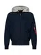ALPHA INDUSTRIES bergangsjacke 'MA-1 TT' nachtblau / graumeliert / rot / wei
