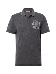 Shirt basaltgrau / weiß