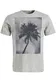 Khujo T-Shirt ''''Uslo Palm'''' grau