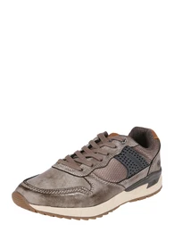 Sneaker dunkelbraun / schwarz / gold