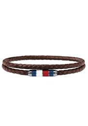 Armband navy / braun / rot / silber / wei