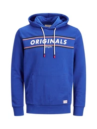 Hoodie blau / weiß