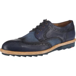 Schnürschuh taubenblau / kobaltblau