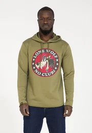PLUS EIGHTEEN Kapuzenpullover khaki