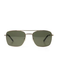 TOM TAILOR DENIM Sonnenbrille gold / grün