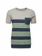JACK & JONES T-Shirt ''''BOTTLE'''' dunkelblau / hellgrau / grün