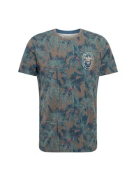 Shirt ''''JORCRAZY TEE'''' dunkelgrau / dunkelgrün / rot