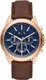 ARMANI EXCHANGE Chronograph navy / braun / rosegold