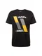 JACK & JONES Shirt JCOBOOSTER TEE SS CREW NECK MARCH 19 gelb / schwarz / weiß