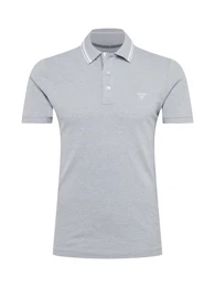 S.Oliver Poloshirt grau / weiß