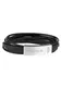 POLICE Armband ''''Gozo, PJ26345BLSB.01-L'''' schwarz / silber
