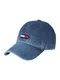 Tommy Jeans Cap DENIM FLAG blue denim