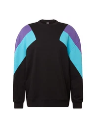 Sweatshirt aqua / helllila / schwarz