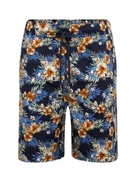 Shorts blau / navy / pastellgrün / ocker / weiß