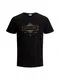 JACK & JONES T-Shirt pastellblau / orange / schwarz