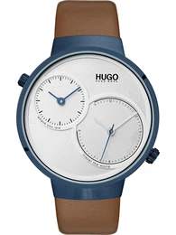 Uhr ''''Travel'''' himmelblau / brokat / weiß