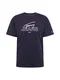 Tommy Jeans Shirt SCRIPT dunkelblau / weiß