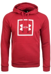UNDER ARMOUR Pullover ''''Rival'''' rot / weiß