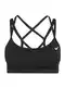 NIKE Sportovní podprsenka černá / bílá NIKE Sportovní podprsenka černá / bílá