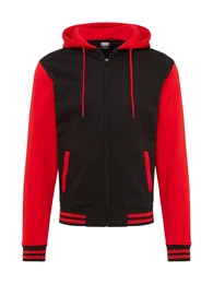 Sweatjacke schwarz / rot